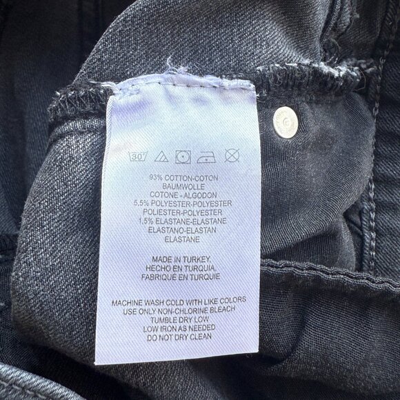 Free People Womens Frayed Hem Cropped Jeans Gray Size 26 High Rise Stretch Denim - Picture 6 of 6